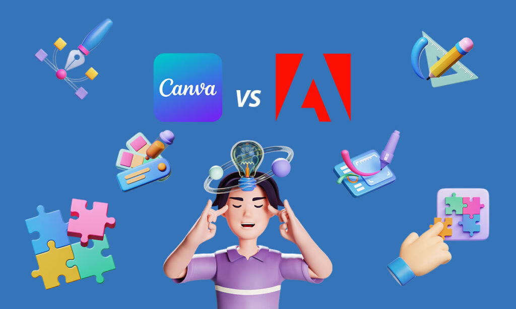 Canva défie Adobe : Révolution des outils de création en ligne pour débutants et pros